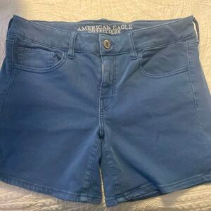 American Eagle Blue and Grey Stretch Shorts